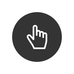 Obraz premium Clicker vector icon in modern style for web site and mobile app