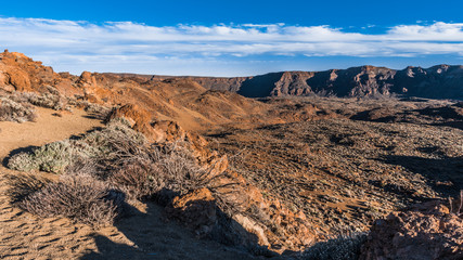Ancient Caldera in the rocky desert