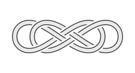 Vector infinity icon symbol. Isolated on white background.