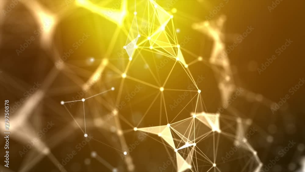 Poster abstract background futuristic dot point and connection line for network cyber technology concept wi