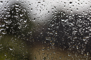 rain drops on the window 