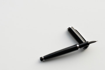 Fountain pen on a light background