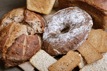 natural bakery products on the table