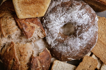 natural bakery products on the table