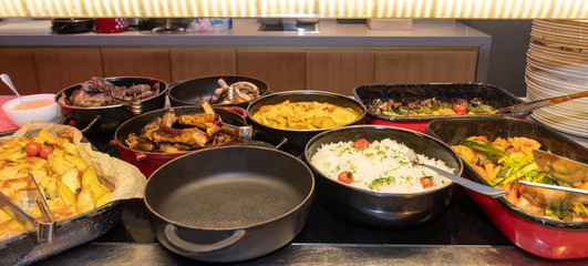 Food Buffet Catering Dining Eating Party Sharing Concept