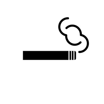Smoking cigarette icon, Vector graphic image