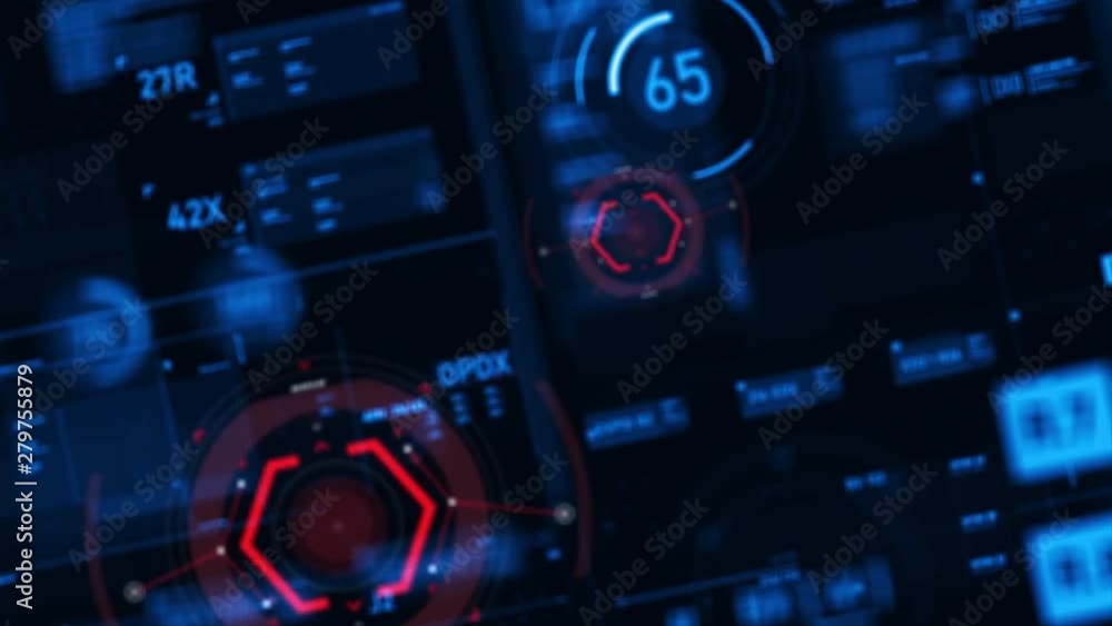 Poster target pointer and futuristic user interface hud gui digital text number element for cyber technolog
