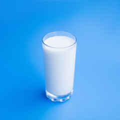 Glass full of fresh milk