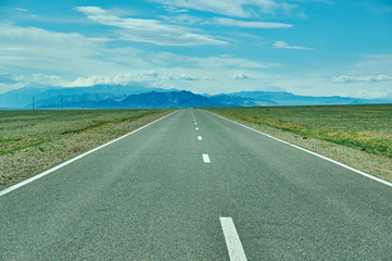 Road in Gobi Desert