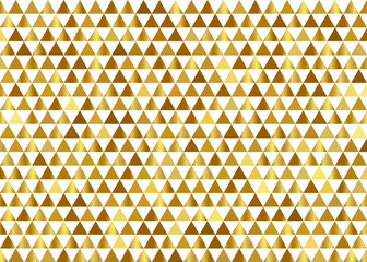 Abstract elegant gold gradient geometric triangles pattern on white background and texture. Luxury premium styles.
