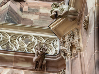 Strasbourg Cathedral  is a Gothic Roman Catholic cathedral in Strasbourg, Alsace, France. Architecture Details