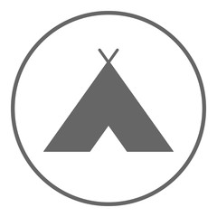 Wigwam icon. Camping symbol. Vector.