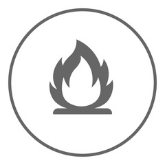 Bonfire icon. Fire symbol. Vector.