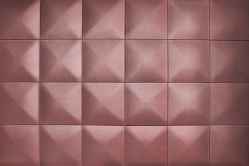 Background consists of large squares. Rhombic color wall of big squares. Unusual, beautiful and modern background.