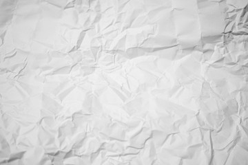 Crumpled old grey and white paper texture
