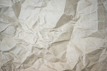 Crumpled old brown paper texture