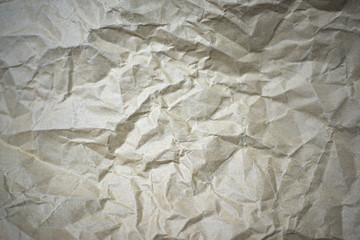 Crumpled old brown paper texture