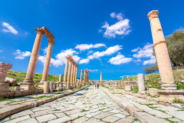 Ancient and roman ruins of Jerash (Gerasa), Jordan.