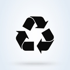 recycle Simple modern icon design illustration.
