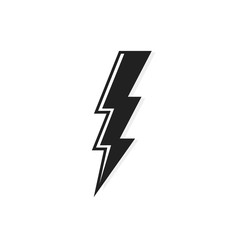 Electric lightning bolt logo design. Thunder icon. Modern flat style vector illustration