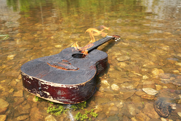 Burning guitar in the water. The crisis of the genre. Incendiary journey