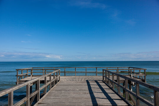 Molo, promenada nad Bałtykiem, Sarbinowo