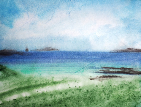Watercolor Beach Photos Royalty Free Images Graphics Vectors Videos Adobe Stock Watercolor animals nautical prints sea shells life art watercolor ocean watercolor sea beach art watercolour inspiration sea art.