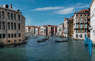 Fototapeta na wymiar View from the Rialto Bridge Venice, italy