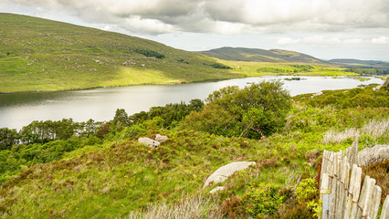 Fototapeta na wymiar Lough Veagh, Glenveagh National Park, Donegal, Ireland