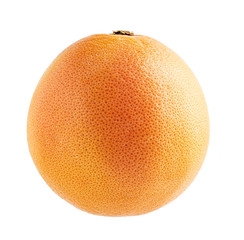 a fresh grapefruit on a white background