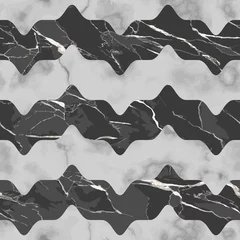 Plexiglas foto achterwand Marble luxury striped seamless pattern. Vector horizon print © kronalux