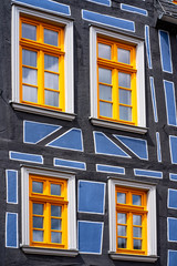 Obraz premium Altstadtszene Fachwerkhaus Idstein im Taunus