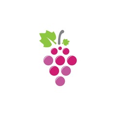 Grape logo template icon design