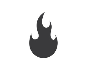 Fire flame Logo icon vector illustration design
