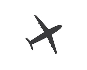 Fototapeta na wymiar plane logo vector icon illustration design