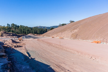 Road Highway Construction New Expansion Vehicle Lanes Route 