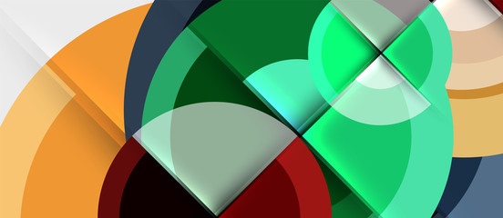 Obraz premium Circular geometrical design template