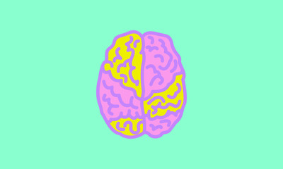 Web line icon. Human brain