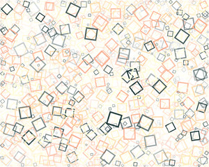 Abstract Generative Art color distributed donut squares polygons background illustration
