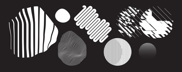 Vector Abstract Shape Geometric universal design form