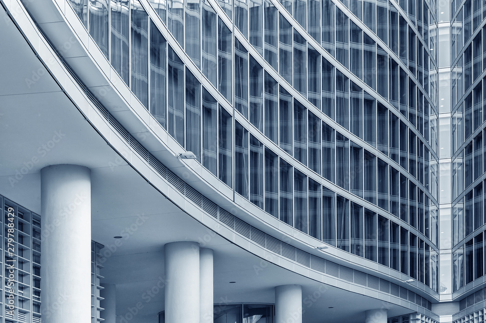 Aufkleber exterior of modern architecture. building abstract background