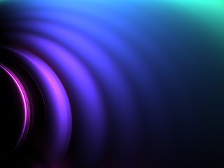 blue abstract fractal background 3d rendering illustration