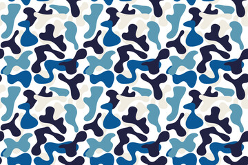 Military blue camouflage pattern