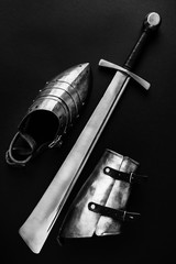 Weapons and armor for historical battles.