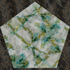Marble. Marble pattern background for design. Two pieces of marble in the form of a geometric polygon and a square on top of each other.