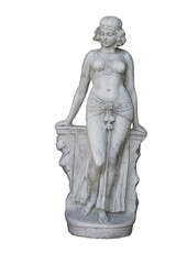 Fototapeta na wymiar statue isolated on white background