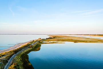 Obraz premium Luftaufnahme Heiligenhafen Naturschutzgebiet Graswarder, Ostsee 