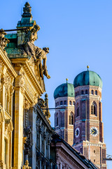 Fototapeta na wymiar Famous Munich Cathedral - Liebfrauenkirche