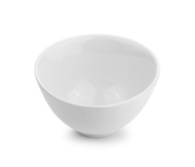 white bowl isolated on white background