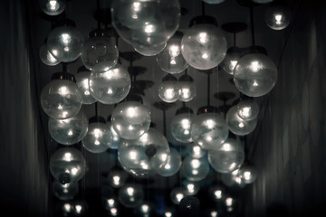 abstract background of glass balls